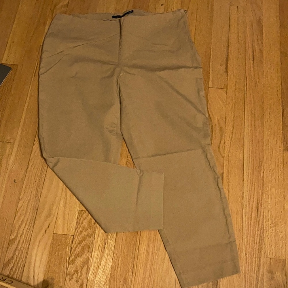 LAUREN tan ankle pants
